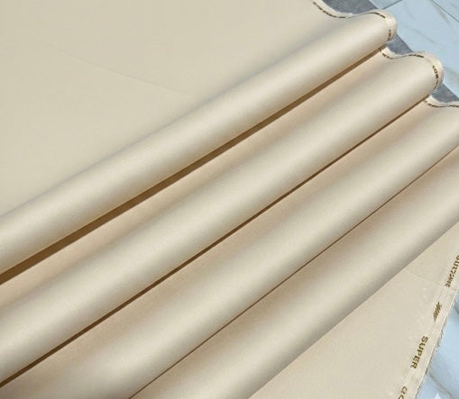 100% Cotton - Super Gold (Silver Finish) Almond Cream